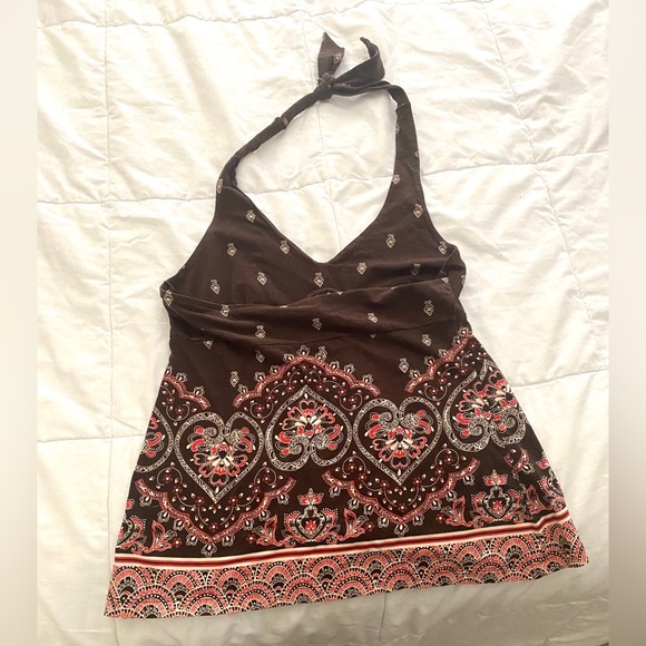 Ann Taylor LOFT Brown Halter Top - Picture 3 of 5